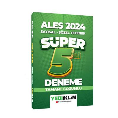 Yediiklim Yayınları 2024 ALES Sayısal-Sözel Tamamı Çözümlü Süper 5'li Deneme