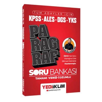 Yediiklim Yayınları 2024 Tüm Adaylar İçin KPSS-ALES-DGS-YKS Tamamı Video Çözümlü Paragraf Soru Bankası