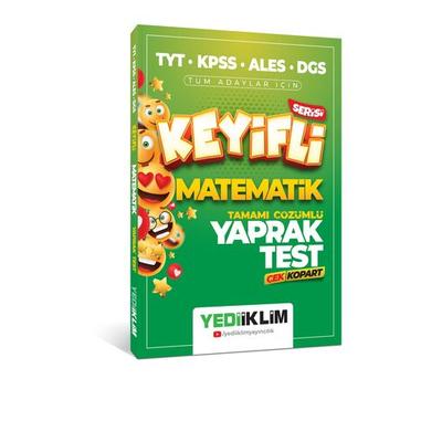 Yediiklim Yayınları TYT-KPSS-ALES-DGS Keyifli Matematik Tamamı Çözümlü Yaprak Test Çek Kopart