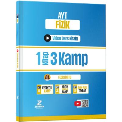 Zeduva Yayınları Fizikfinito AYT Fizik 1 Kitap 3 Kamp Video Ders Kitabı